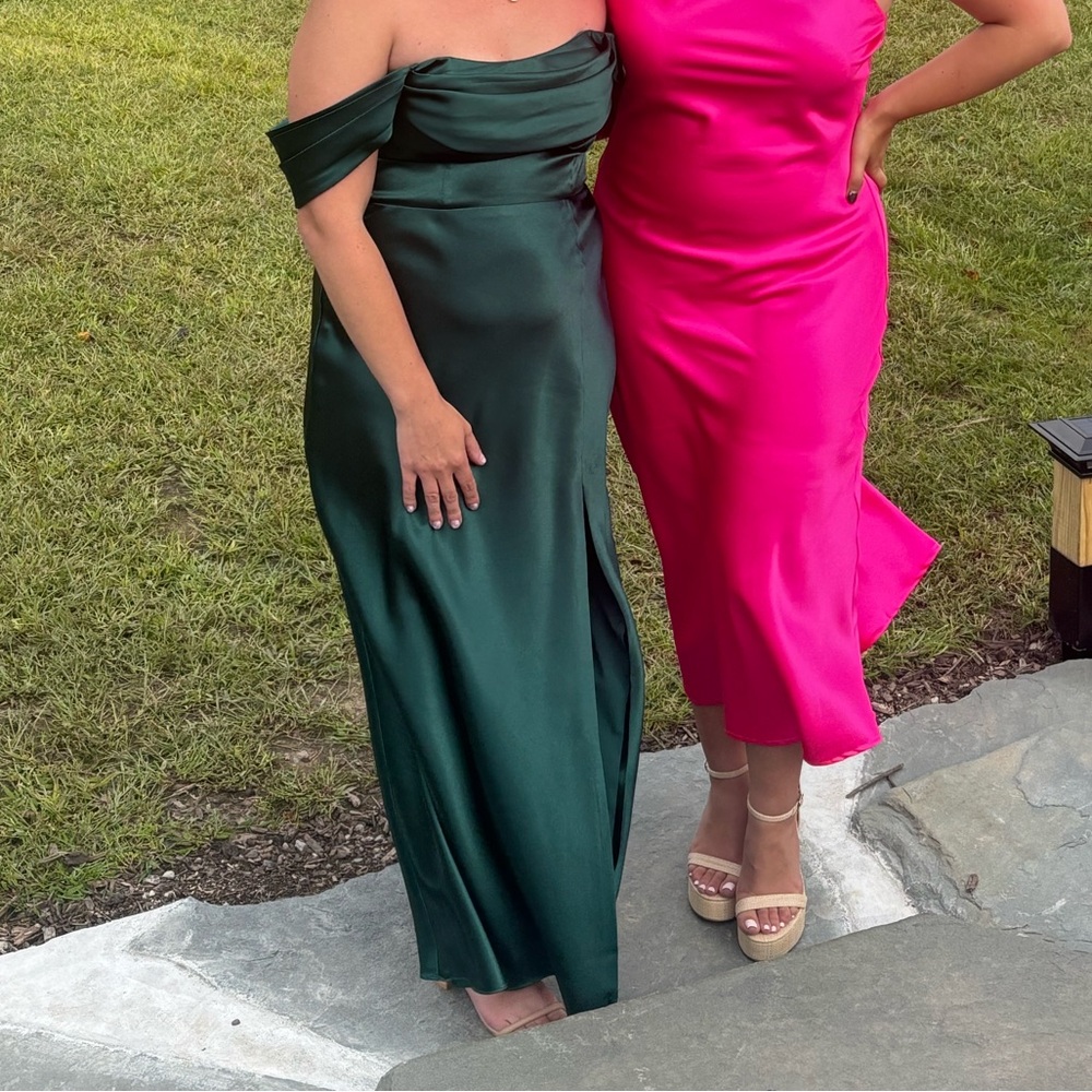 Birdy Grey Mia Satin Convertible bridesmaid dress - Picture 4 of 7